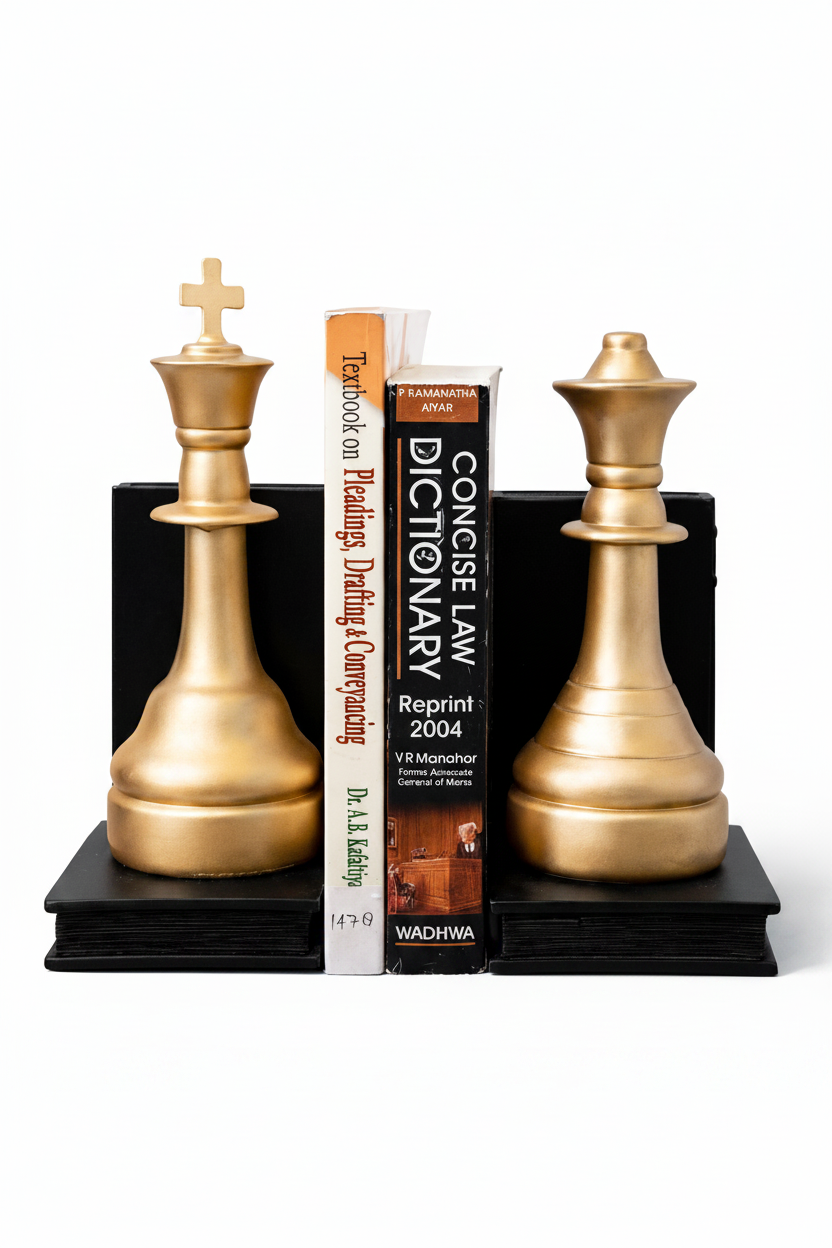 Royal Checkmate Bookends