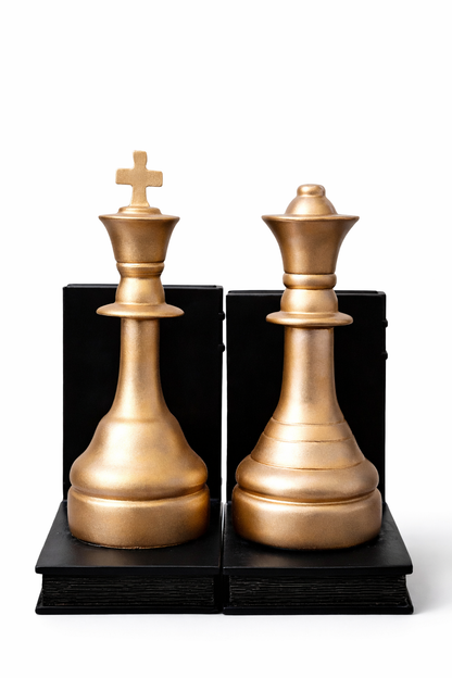 Royal Checkmate Bookends